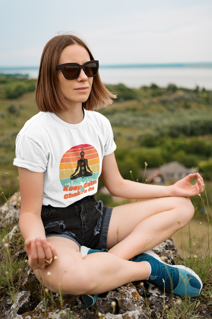 Keep Calm and Chakra On -Unisex Crewneck T-shirt