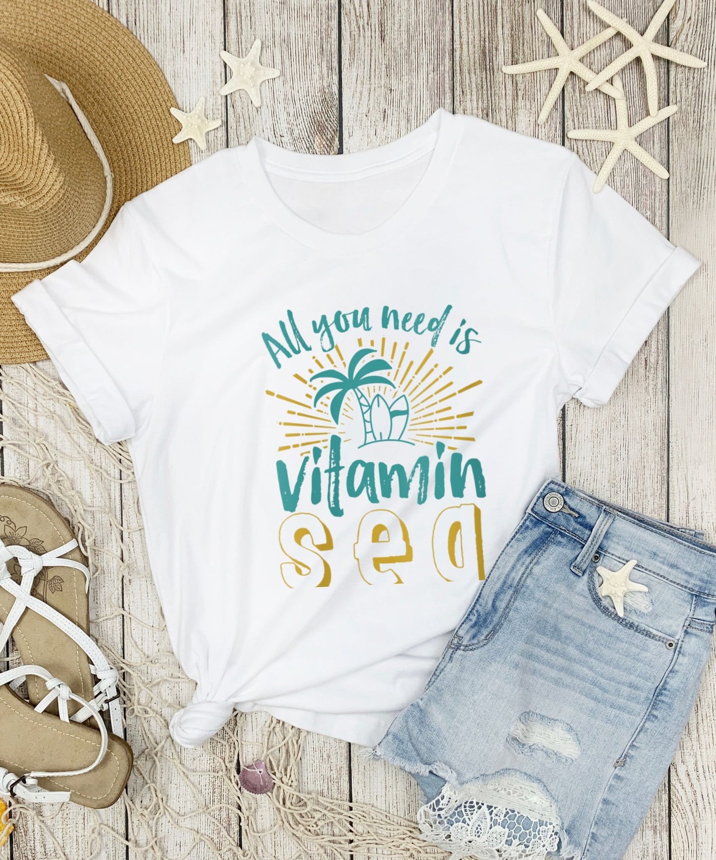 All You Need is Vitamin Sed Unisex Crewneck T-shirt, Summer Collection - Happiness A Click Away