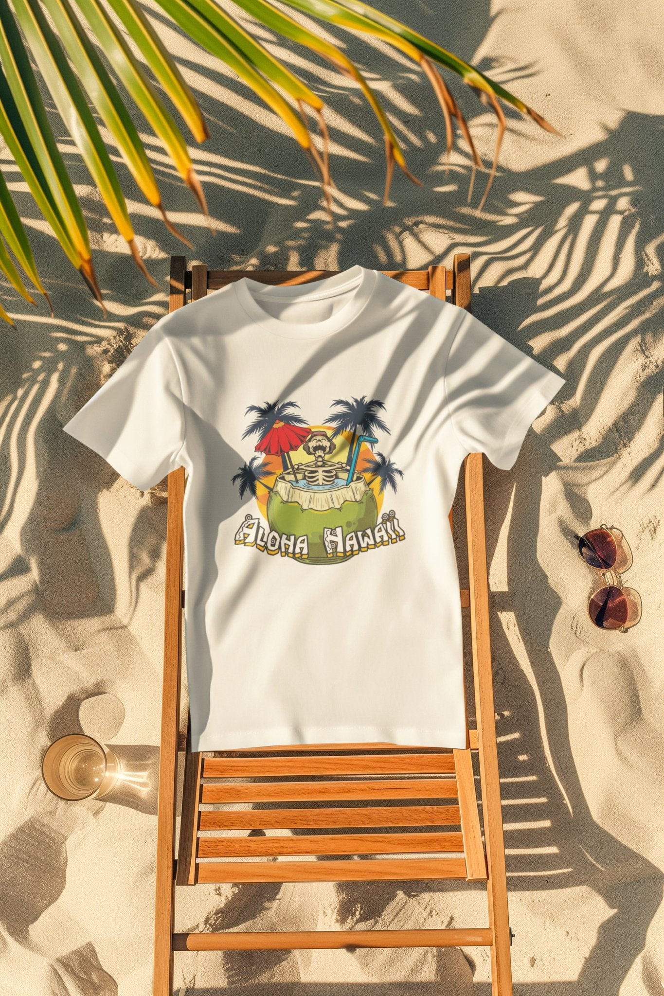 Aloha Hawaii Unisex Crewneck T - shirt, Summer Collection - Happiness A Click Away