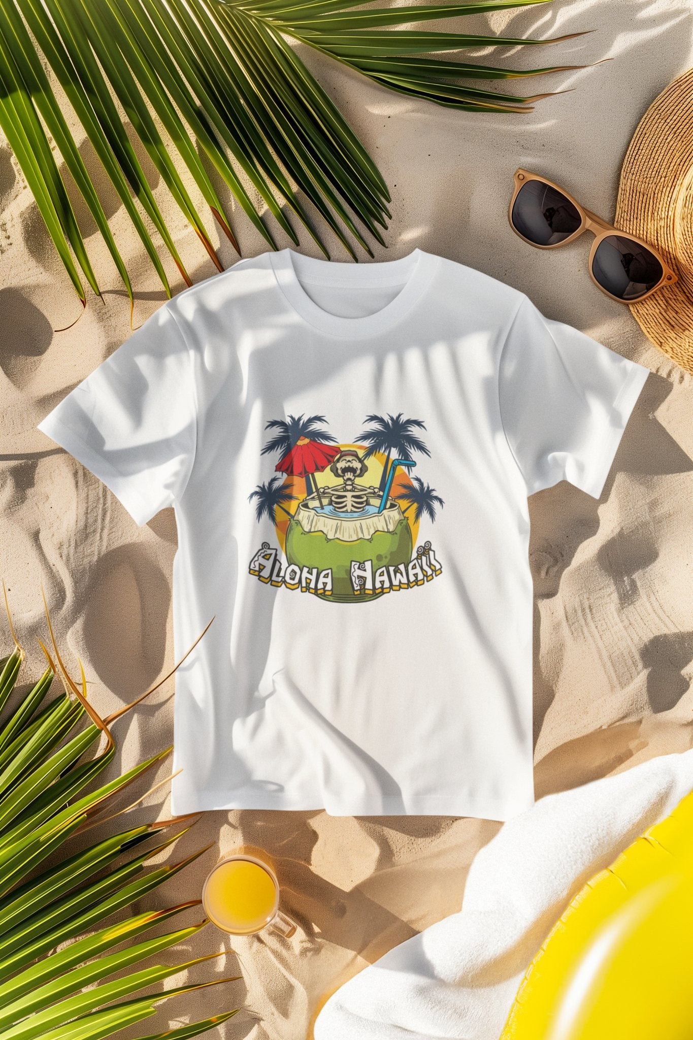 Aloha Hawaii Unisex Crewneck T - shirt, Summer Collection - Happiness A Click Away