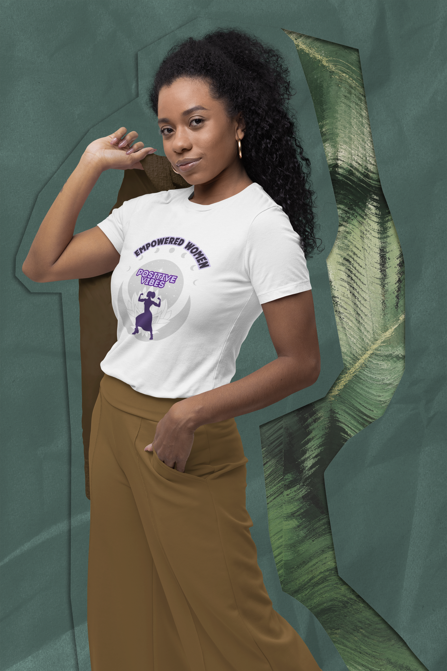 Empowered Women, Positive Vibes -Unisex Crewneck T-shirt, Wildflower Women