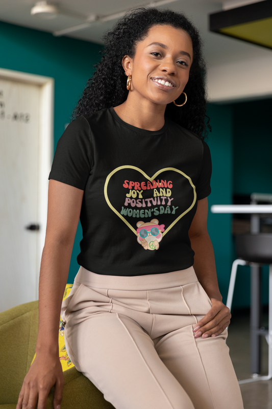 Spreading Joy and Positivity -Unisex Crewneck T-shirt, Celebrating Women