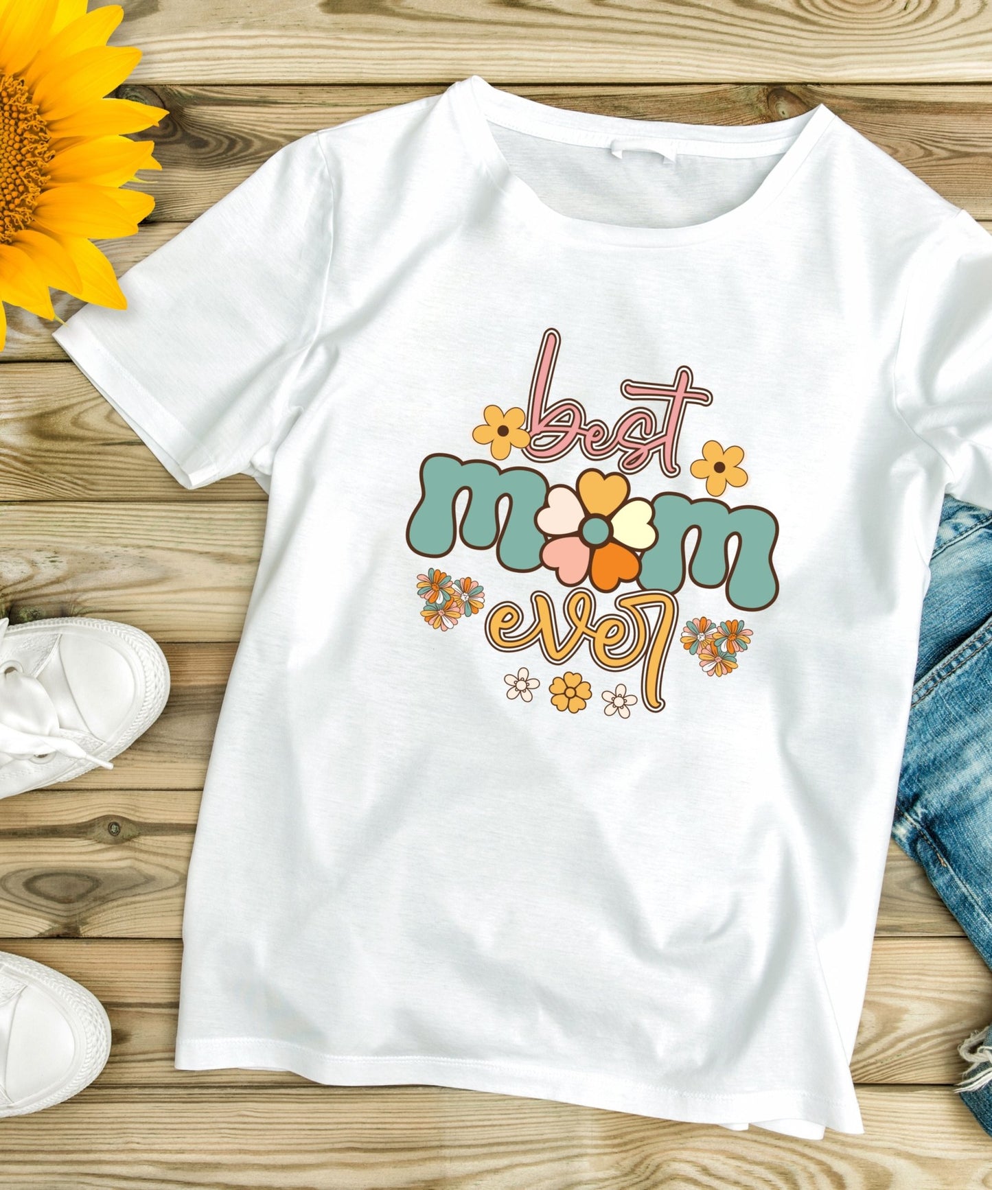 Best Mom Ever Unisex Crewneck T-shirt - Happiness A Click Away