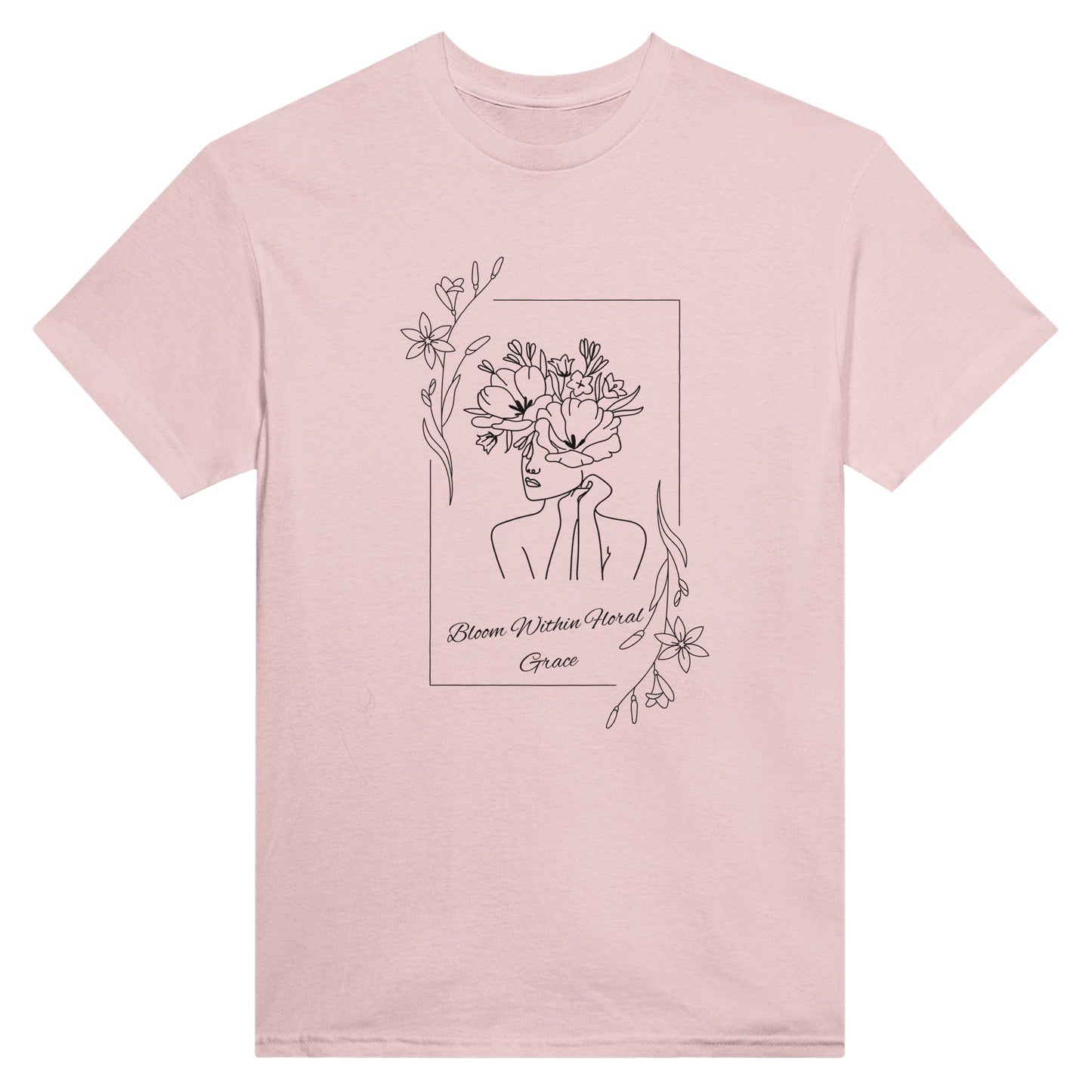 Bloom Within Floral Grace -Unisex Crewneck T-shirt, Celebrating Women - Happiness A Click Away