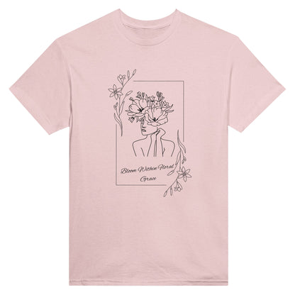 Bloom Within Floral Grace -Unisex Crewneck T-shirt, Celebrating Women - Happiness A Click Away