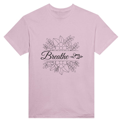 Breathe - Heavyweight Unisex Crewneck T-shirt - Happiness A Click Away