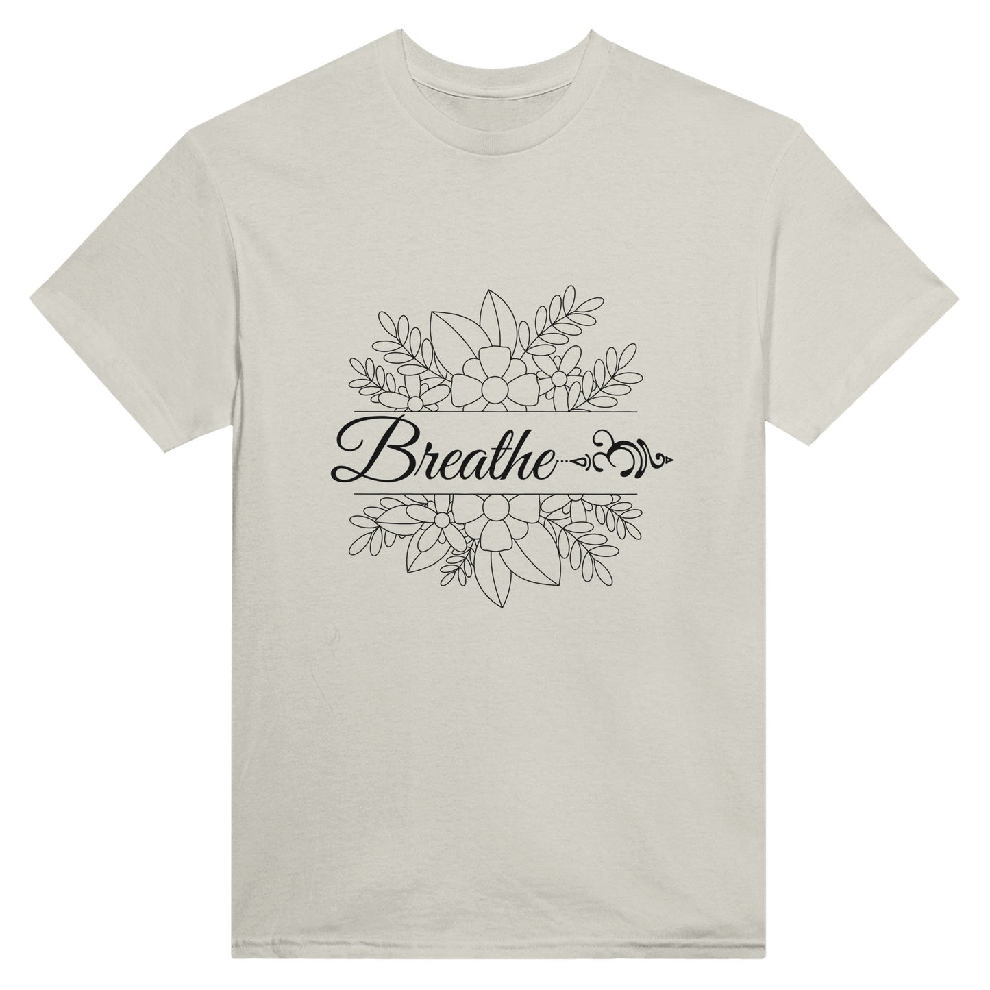 Breathe - Heavyweight Unisex Crewneck T-shirt - Happiness A Click Away