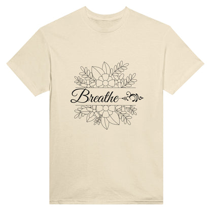 Breathe - Heavyweight Unisex Crewneck T-shirt - Happiness A Click Away