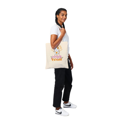 Calm Kitty: Inhale Exhale Classic Tote Bag - Happiness A Click Away