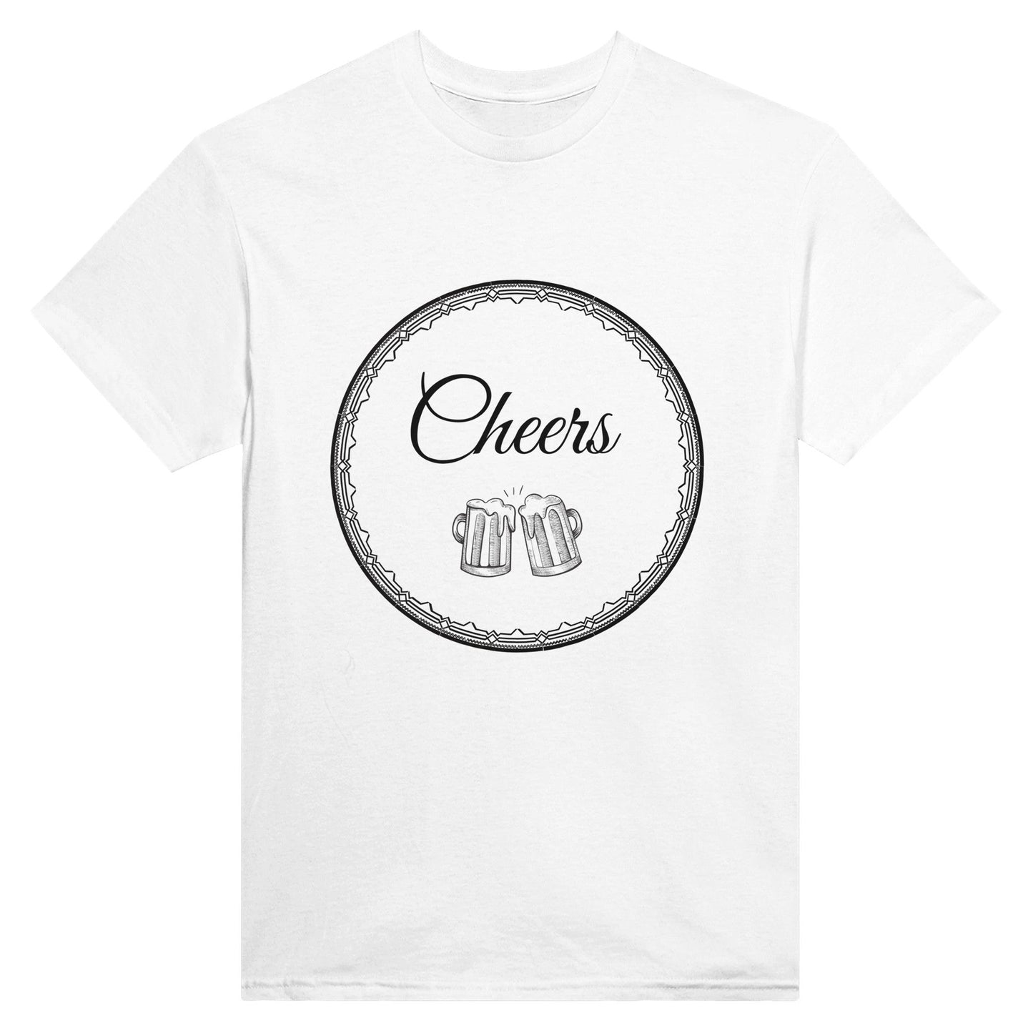 Cheers - Heavyweight Unisex Crewneck T-shirt - Happiness A Click Away