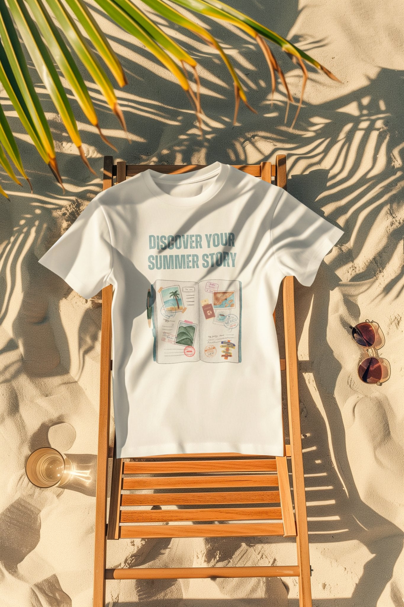 Discover Your Summer Story Unisex Crewneck T - shirt - Your Story Starts Here! - Happiness A Click Away