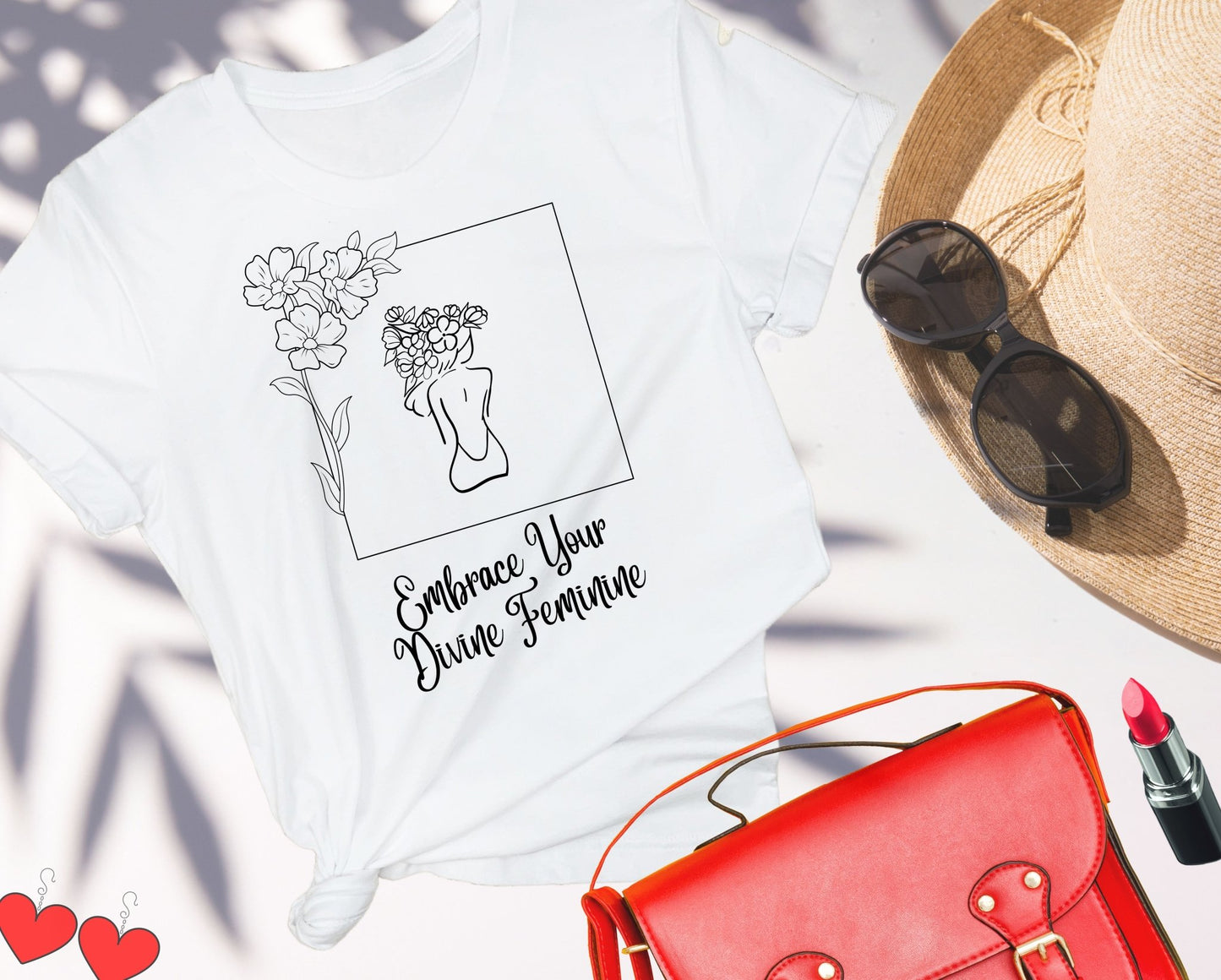 Embrace Your Divine Feminine -Unisex Crewneck T-shirt, Celebrating Women - Happiness A Click Away