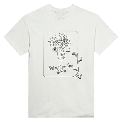 Embrace Your Inner Goddess -Unisex Crewneck T-shirt, Celebrating Women - Happiness A Click Away