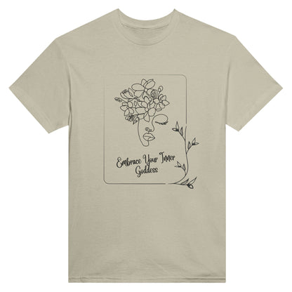 Embrace Your Inner Goddess -Unisex Crewneck T-shirt, Celebrating Women - Happiness A Click Away