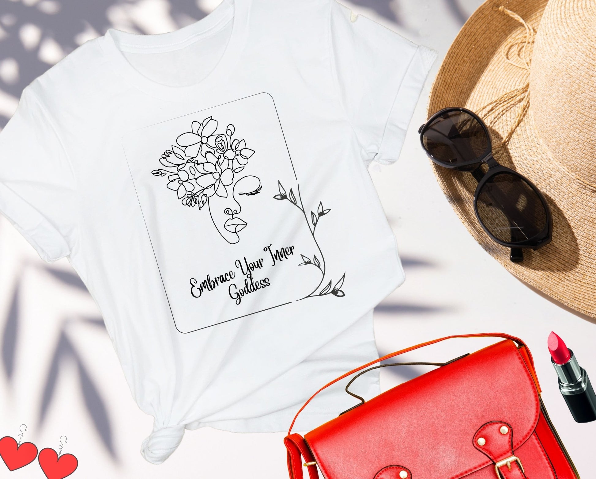 Embrace Your Inner Goddess -Unisex Crewneck T-shirt, Celebrating Women - Happiness A Click Away