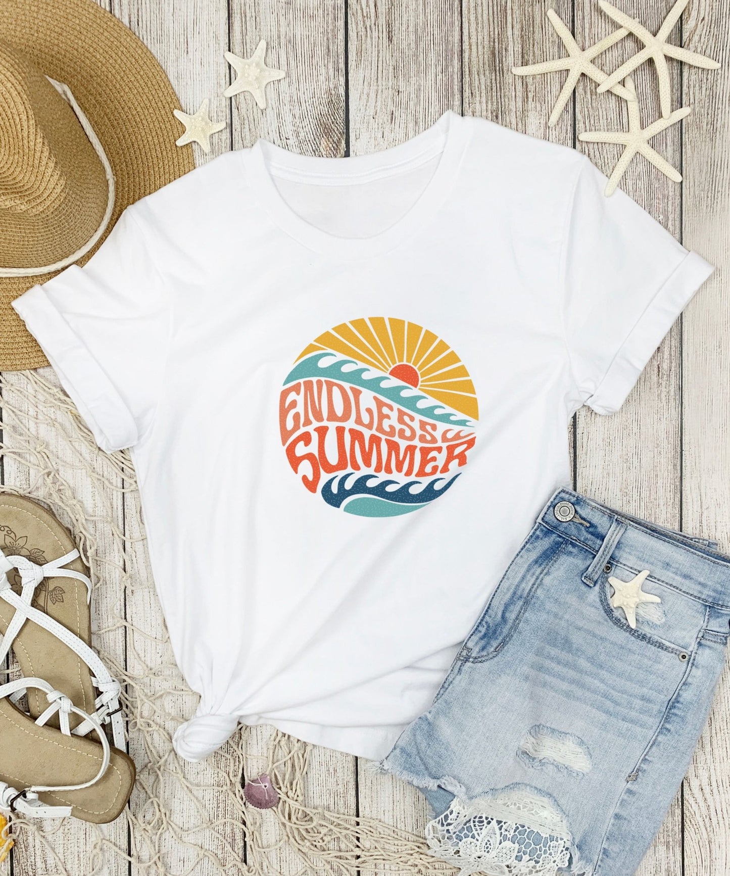 Endless Summer Unisex Crewneck T-shirt - Happiness A Click Away