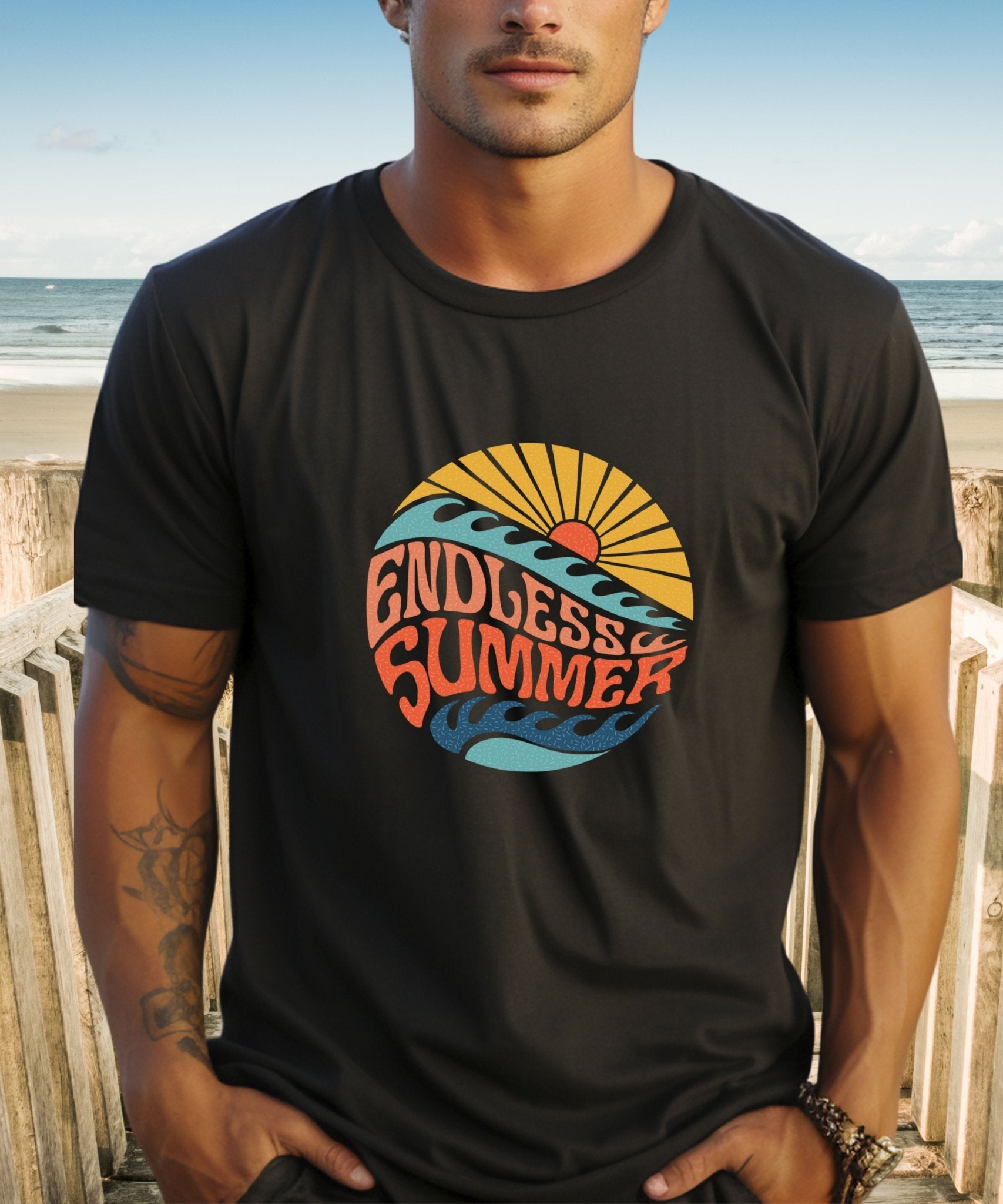 Endless Summer Unisex Crewneck T-shirt, Summer Collection - Happiness A Click Away