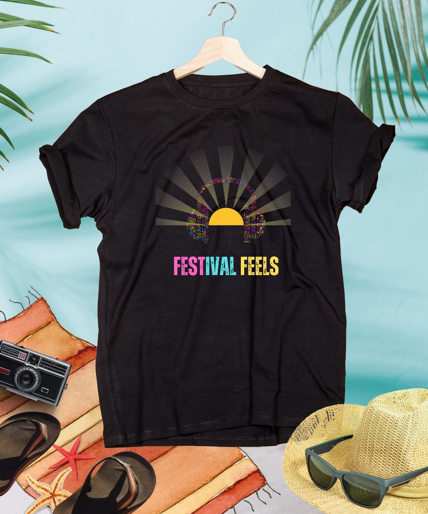 Festival Feels Unisex T-shirt for Summer Celebrations and Music Festivals - Happiness A Click Away