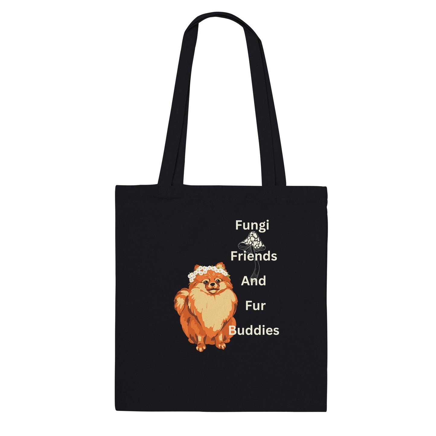 Fungi friends and fur buddies - Classic Tote Bag - Happiness A Click Away