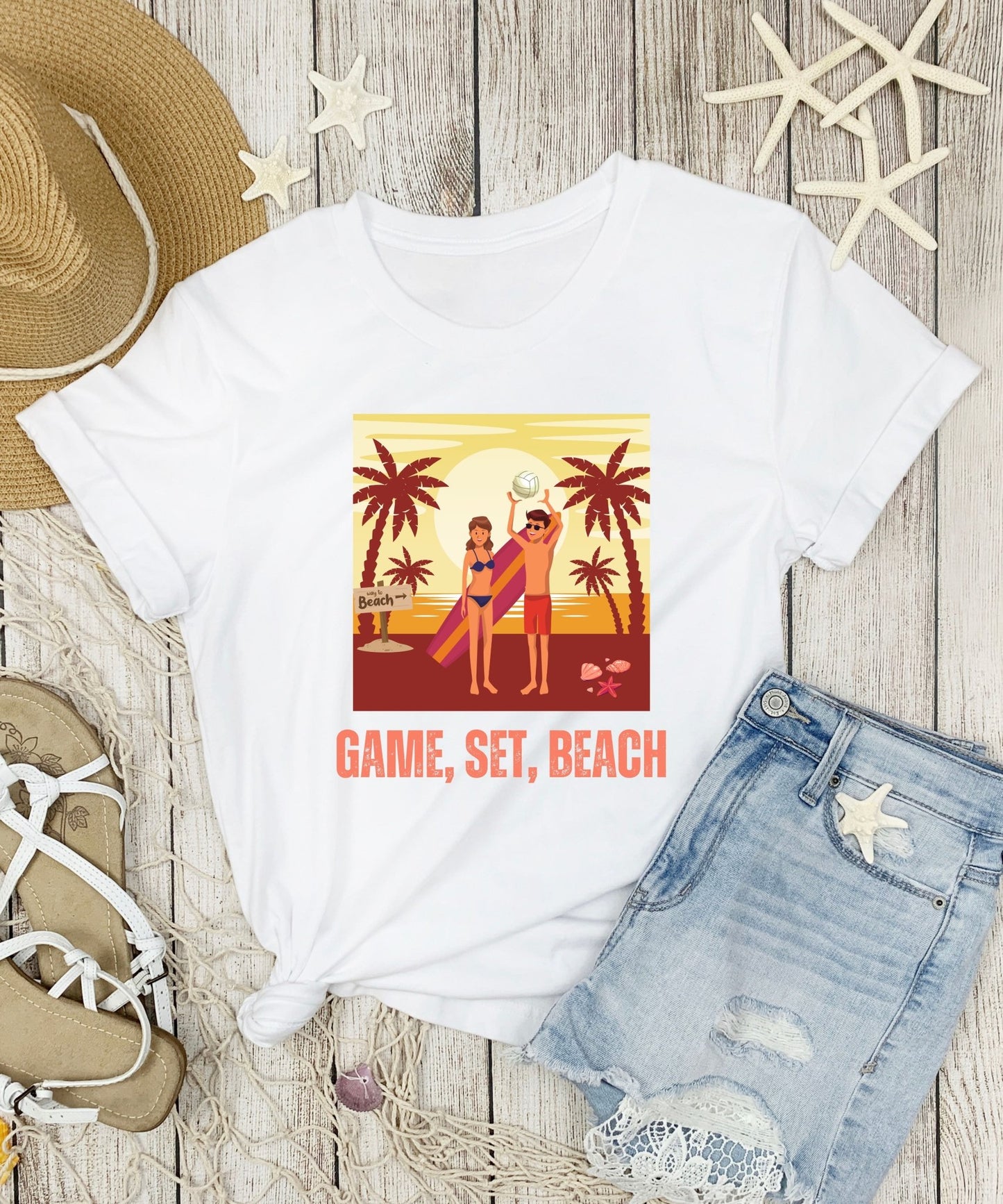 Game, Set, Beach - Happiness A Click Away