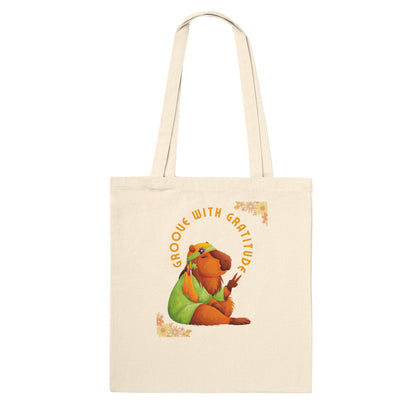 Groove with Gratitude Classic Tote Bag - Happiness A Click Away