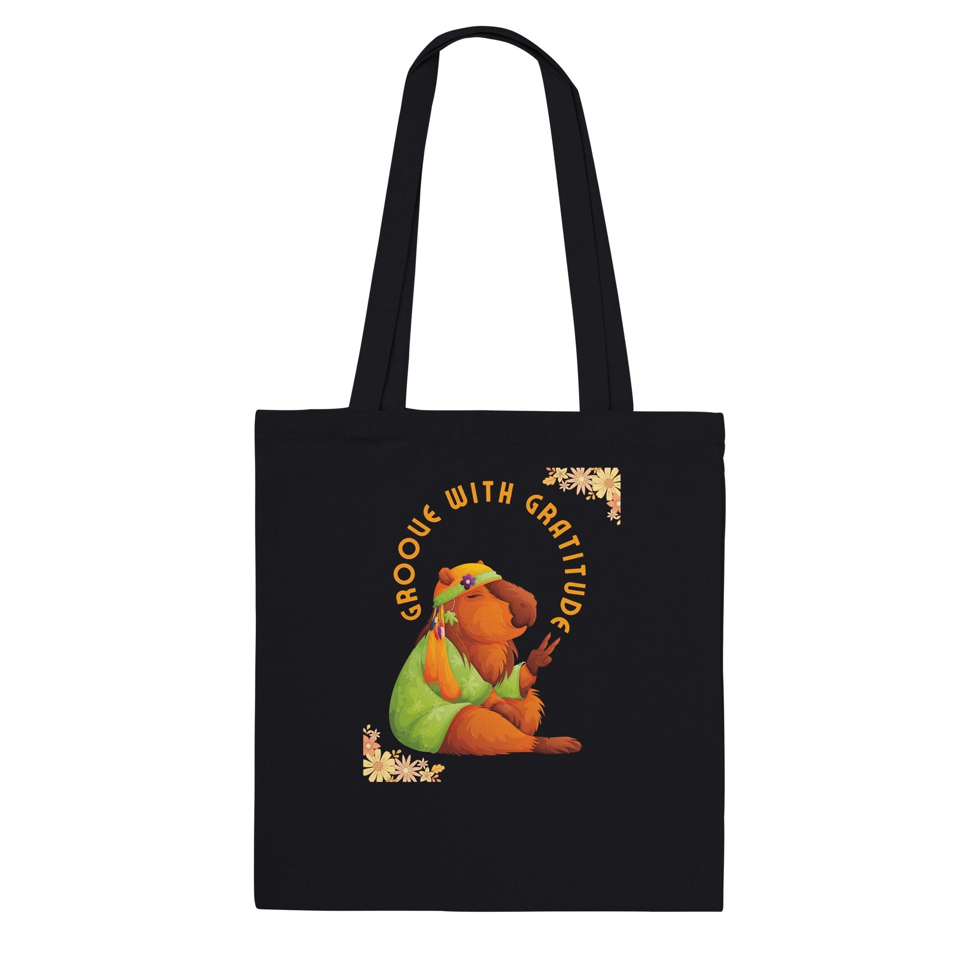 Groove with Gratitude Classic Tote Bag - Happiness A Click Away