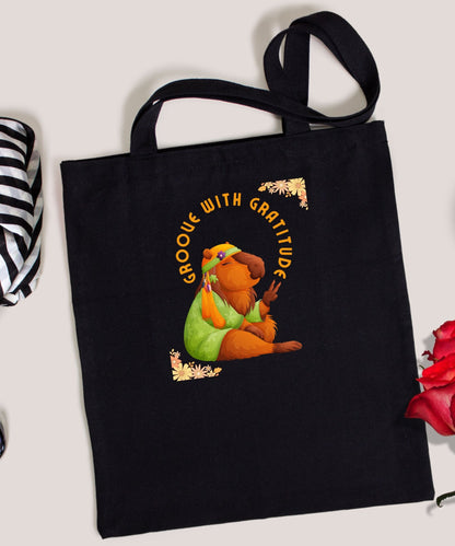 Groove with Gratitude Classic Tote Bag - Happiness A Click Away