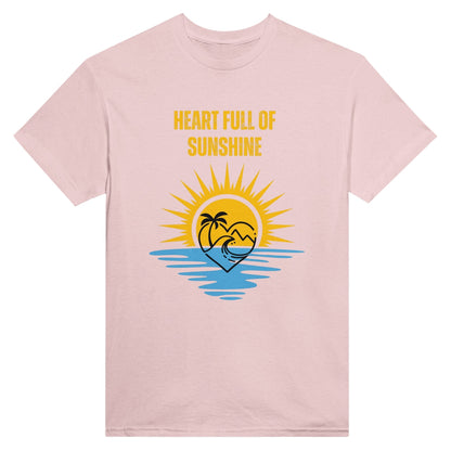 Heart Full of Sunshine Unisex Crewneck T - shirt - Spread Sunshine Everywhere, Summer Collection - Happiness A Click Away