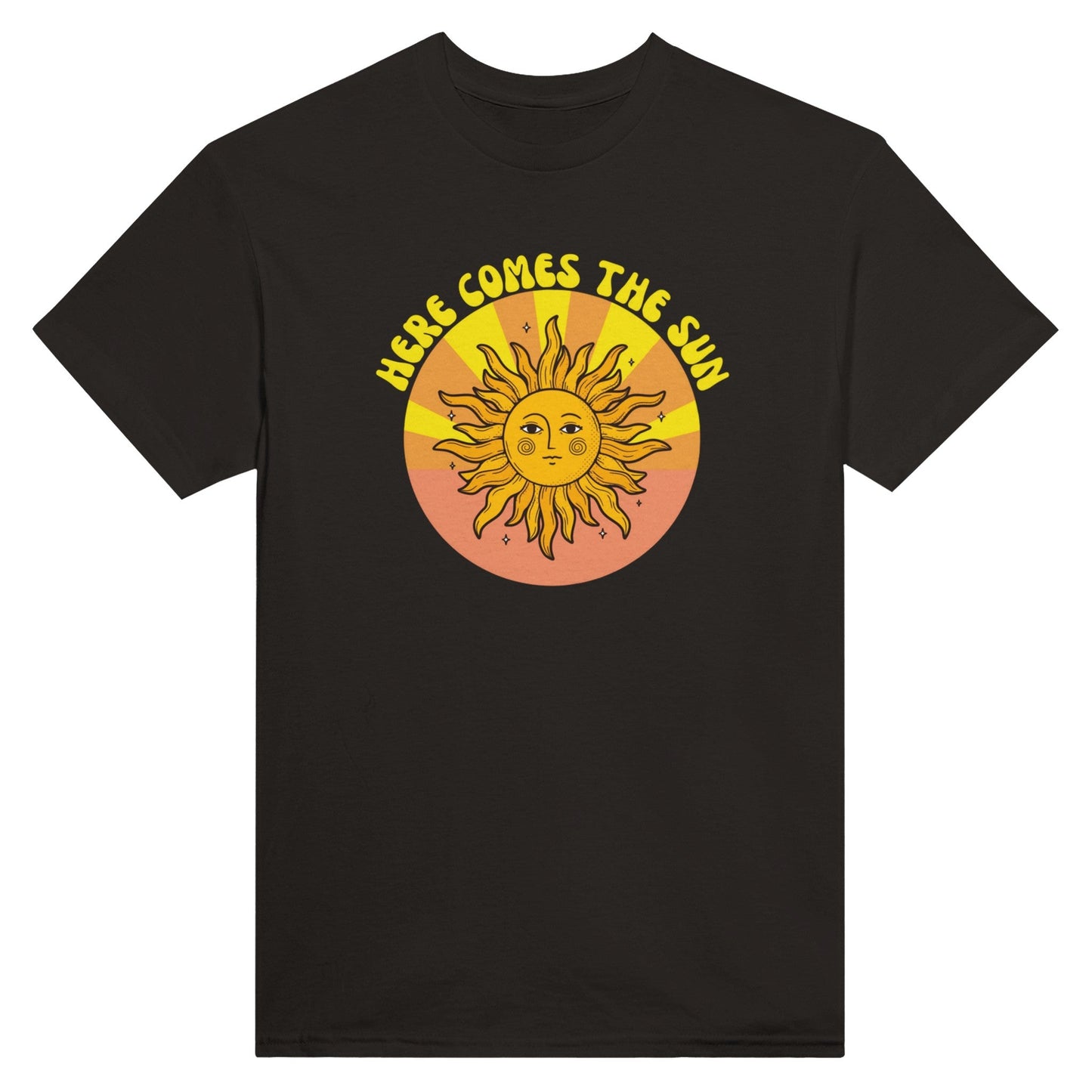 Here Comes the Sun Unisex Crewneck T-shirt - Happiness A Click Away