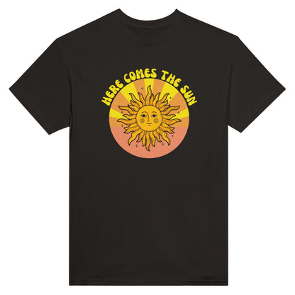 Here Comes the Sun Unisex Crewneck T-shirt - Happiness A Click Away