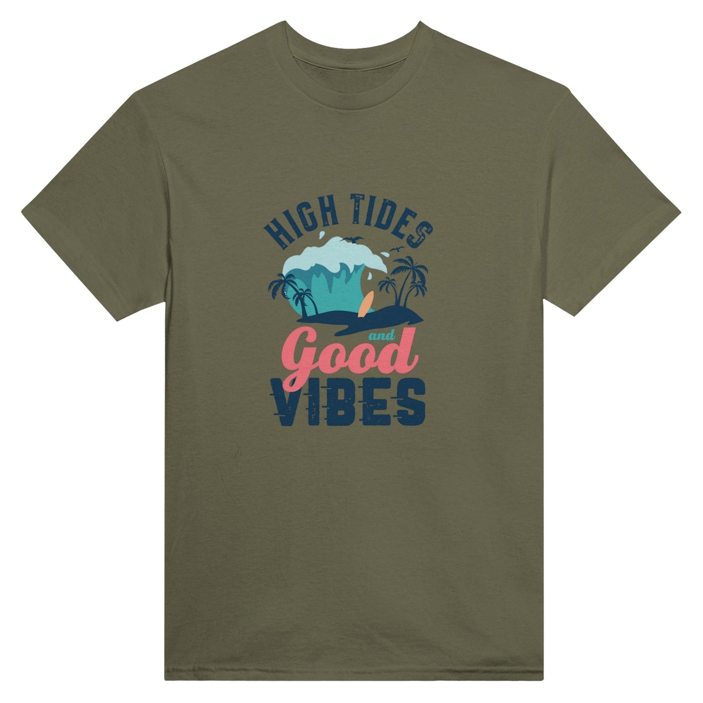 High Tides and Summer Vibes Unisex Crewneck T-shirt - Happiness A Click Away