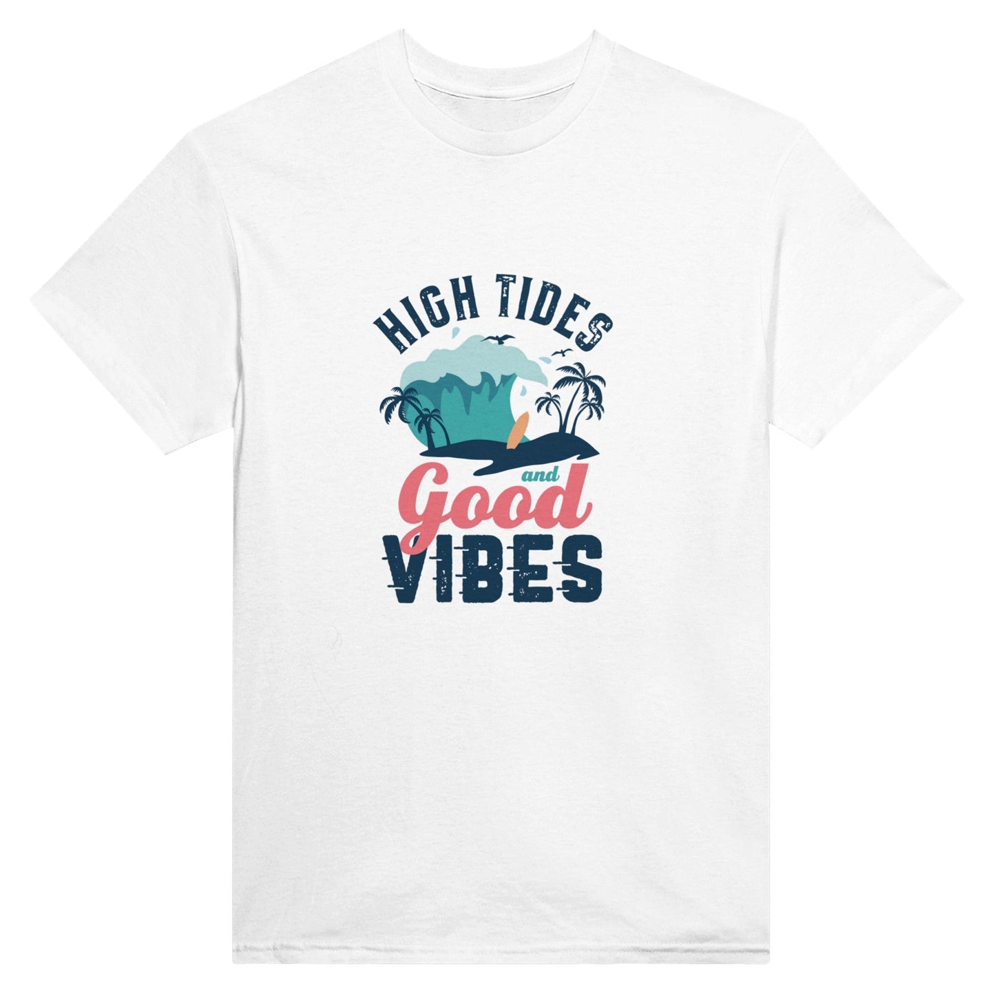 High Tides and Summer Vibes Unisex Crewneck T-shirt - Happiness A Click Away