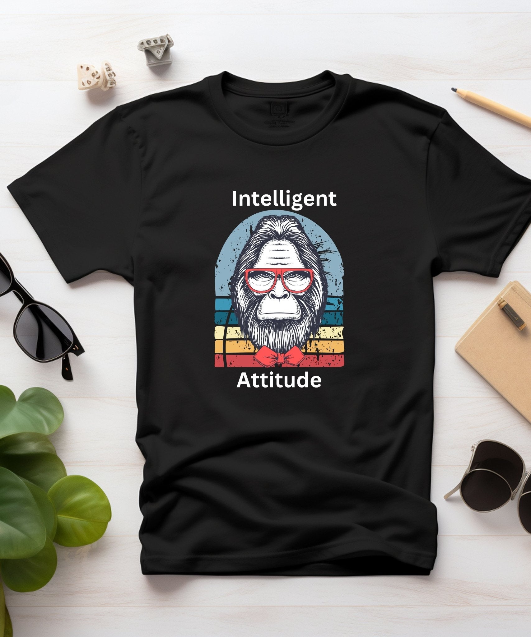 Intelligent Attitude T-shirt - Happiness A Click Away