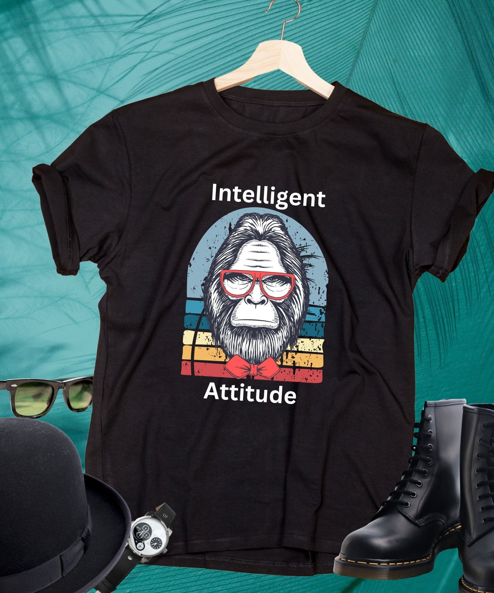 Intelligent Attitude Unisex Crewneck T - shirt, Expressions of the Day - Happiness A Click Away