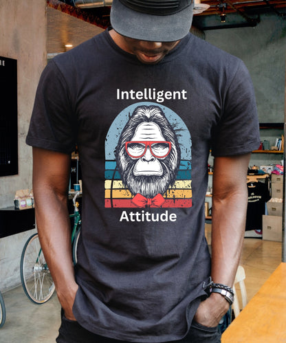 Intelligent Attitude Unisex Crewneck T - shirt, Expressions of the Day - Happiness A Click Away