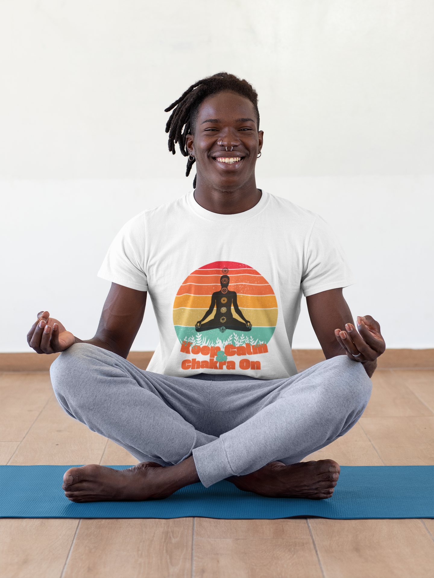 Keep Calm and Chakra On -Unisex Crewneck T-shirt