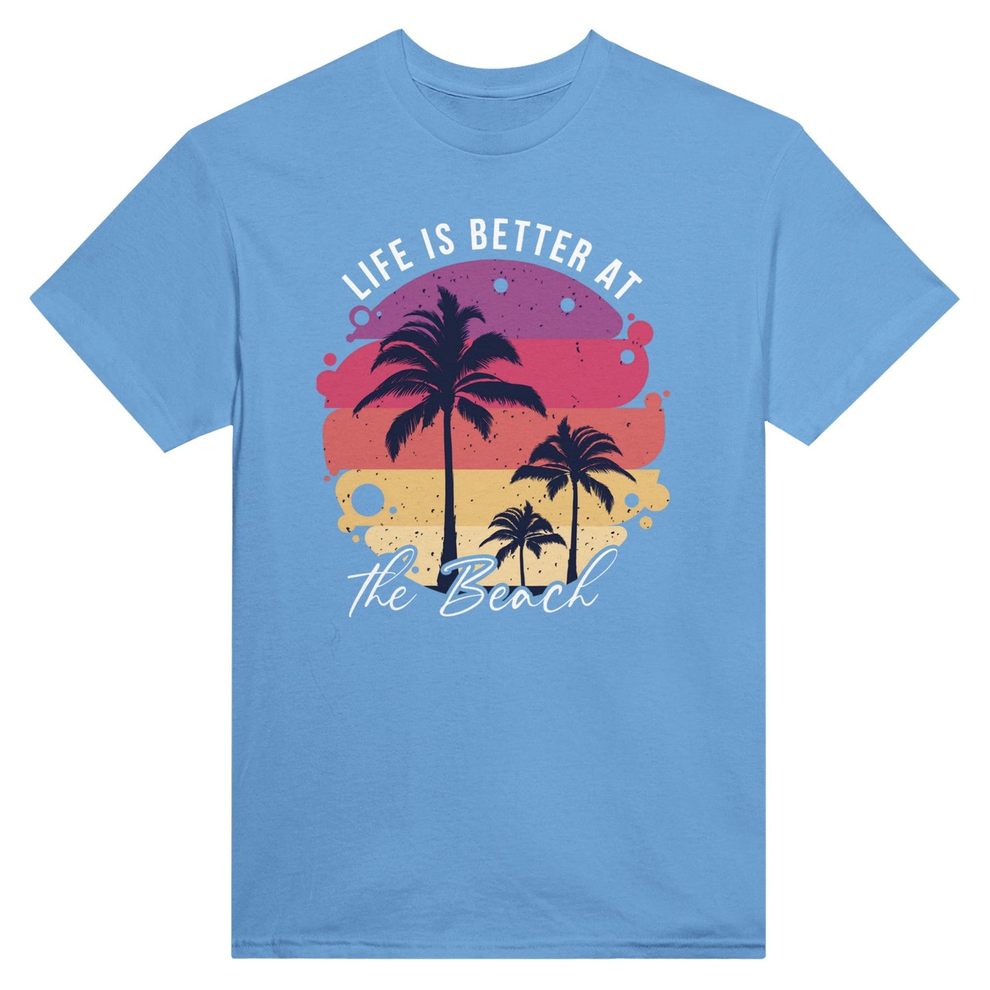 Life is Better at the Beach Unisex Crewneck T-shirt - Happiness A Click Away