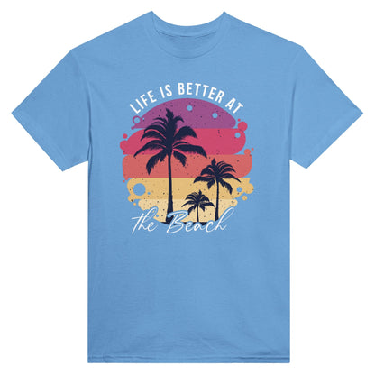 Life is Better at the Beach Unisex Crewneck T-shirt - Happiness A Click Away