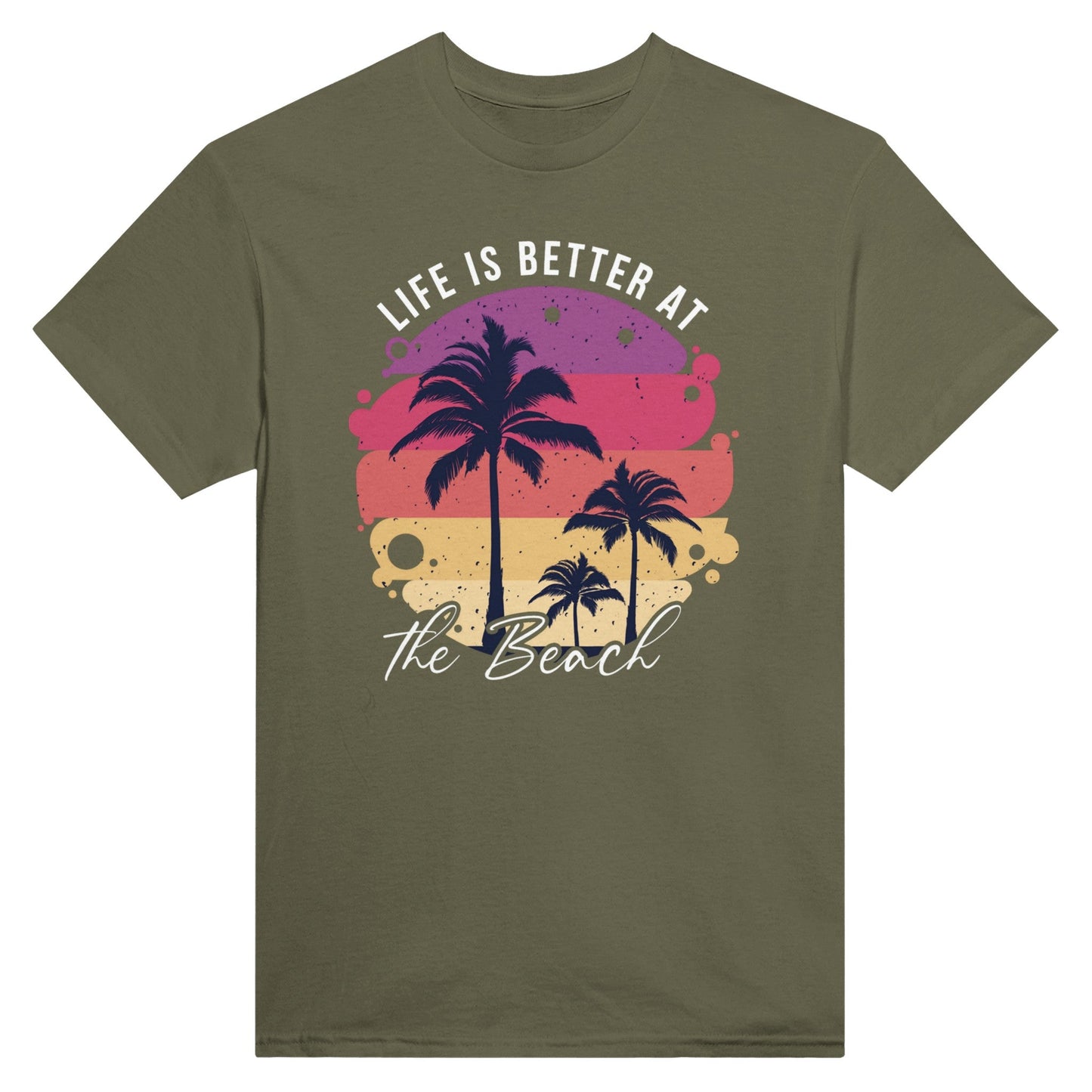 Life is Better at the Beach Unisex Crewneck T-shirt - Happiness A Click Away