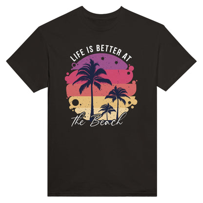 Life is Better at the Beach Unisex Crewneck T-shirt - Happiness A Click Away