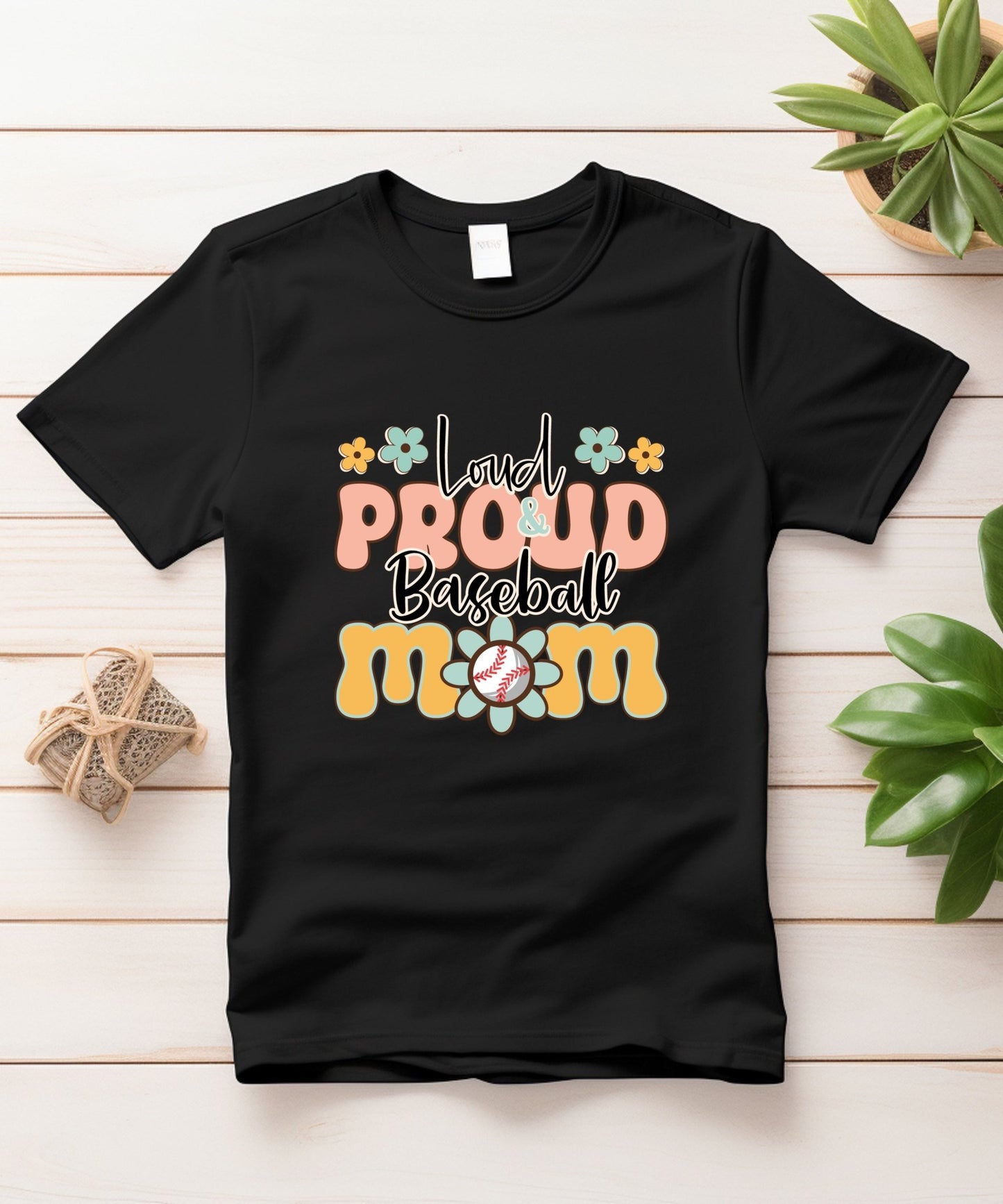 Loud & Proud Baseball Mom Unisex Crewneck T-shirt - Happiness A Click Away