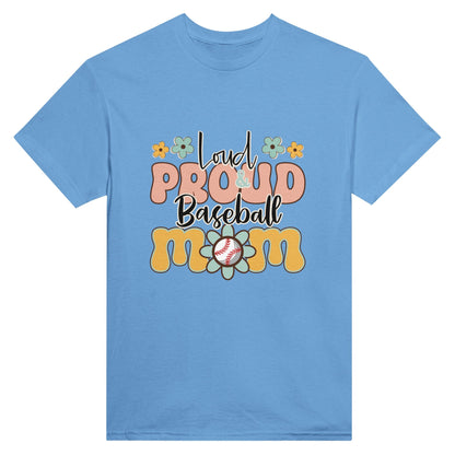 Loud & Proud Baseball Mom Unisex Crewneck T-shirt - Happiness A Click Away