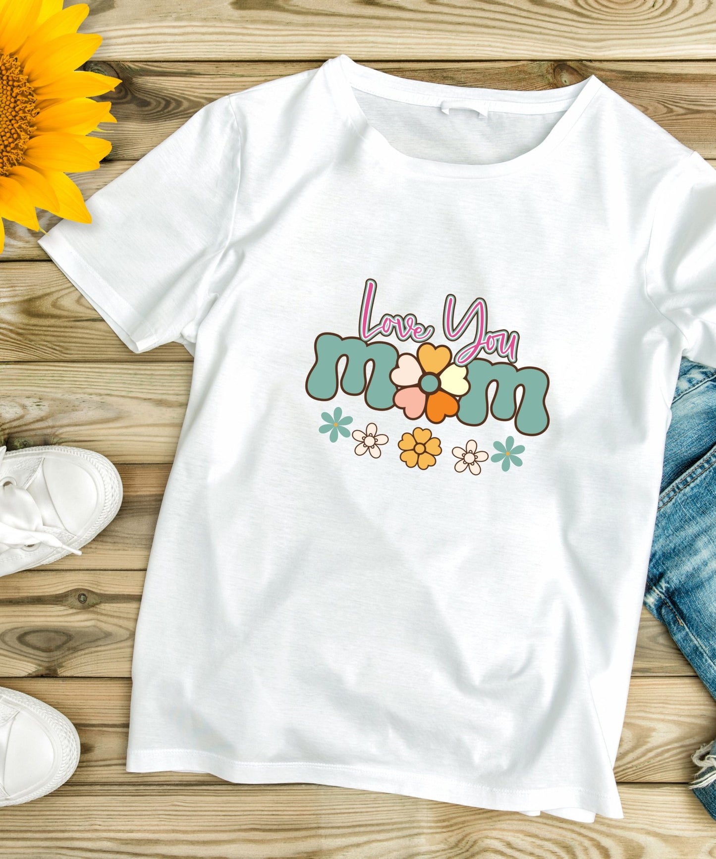 Love You Mom Unisex Crewneck T-shirt - Happiness A Click Away