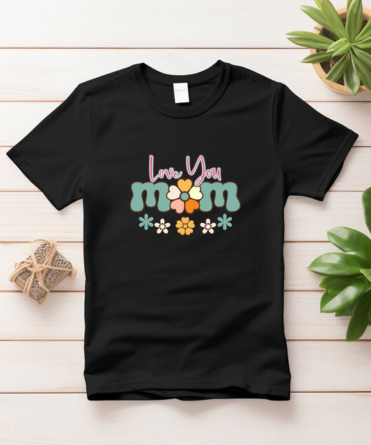 Love You Mom Unisex Crewneck T-shirt - Happiness A Click Away