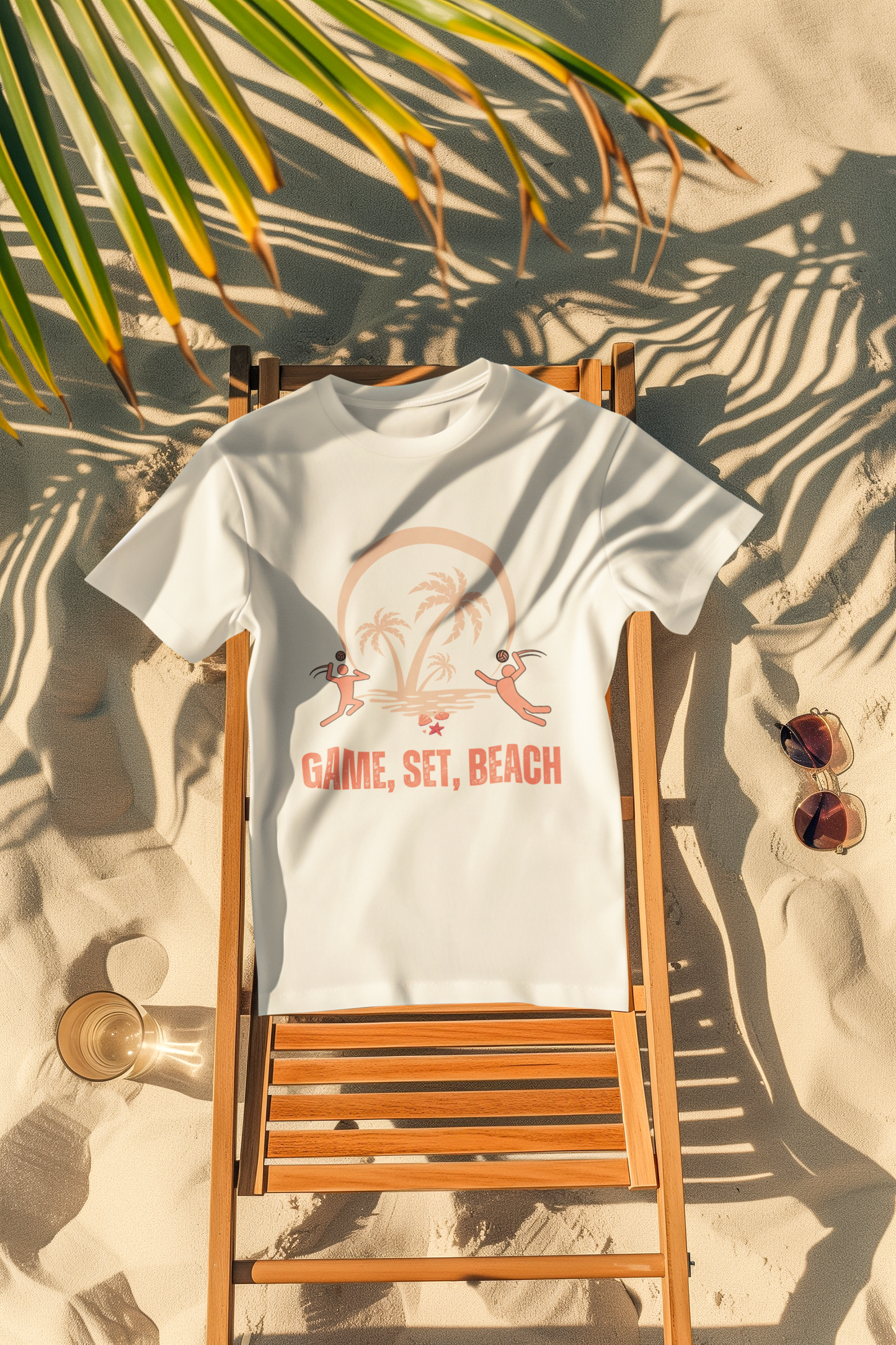 Game, Set, Beach Unisex Crewneck T-shirt, Sunny Day Game