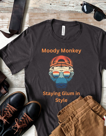 Moody Monkey: Staying Glum in Style - Happiness A Click Away