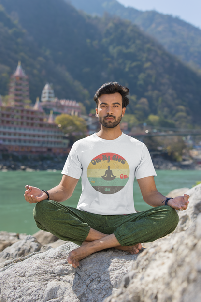 Om My Glow Unisex Crewneck T-Shirt - Yoga Retro Collection