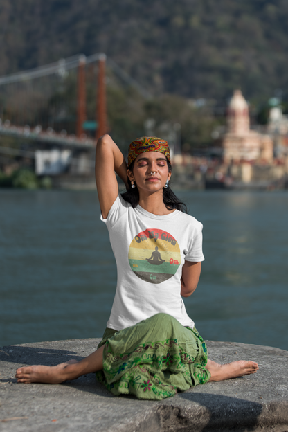 Om My Glow Unisex Crewneck T-Shirt - Yoga Retro Collection