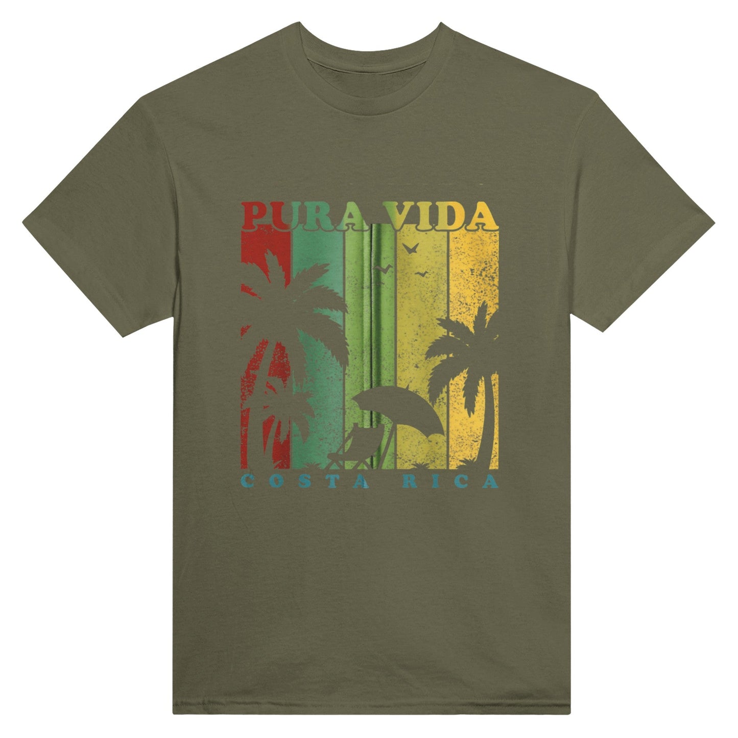 Pura Vida Costa Rica Unisex Crewneck T-shirt - Happiness A Click Away