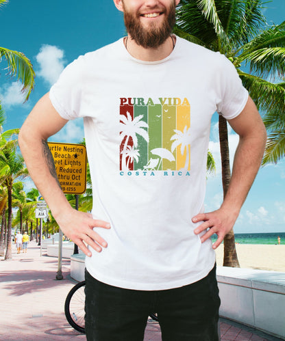 Pura Vida Costa Rica Vibes Tee - Unisex Crewneck Shirt - Happiness A Click Away